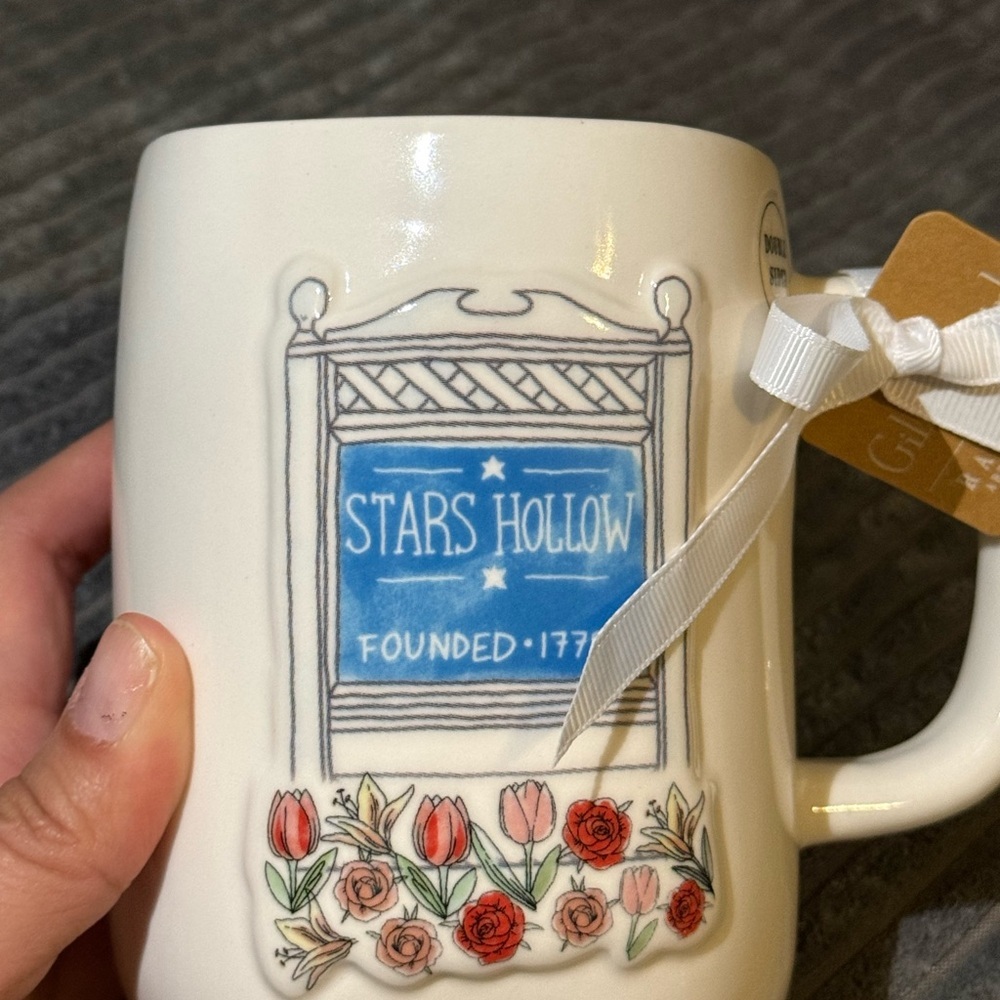 Rae Dunn x Gilmore Girls Mug with Pink Interior I’D RATHER BE IN STARS HOLLOW - Picture 6 of 8